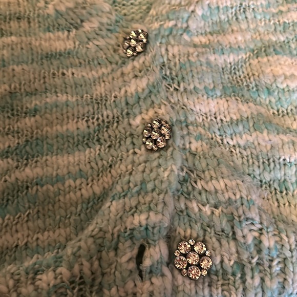 Wild fable // chunky knit button down crop with diamond detail buttons - Picture 3 of 4